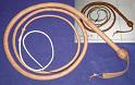 8ft Natural Tan 12 plait Screen Used Raiders Copy Bullwhip B
